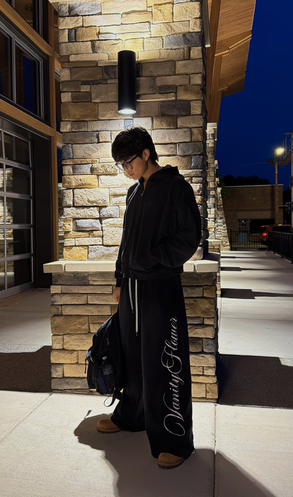Oversized vanity flower sweatpants